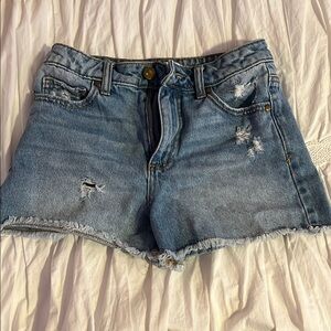 GB girls Blue Distressed Denim Shorts